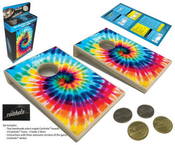 Tie-Dye Coinhole® Tabletop Game Set