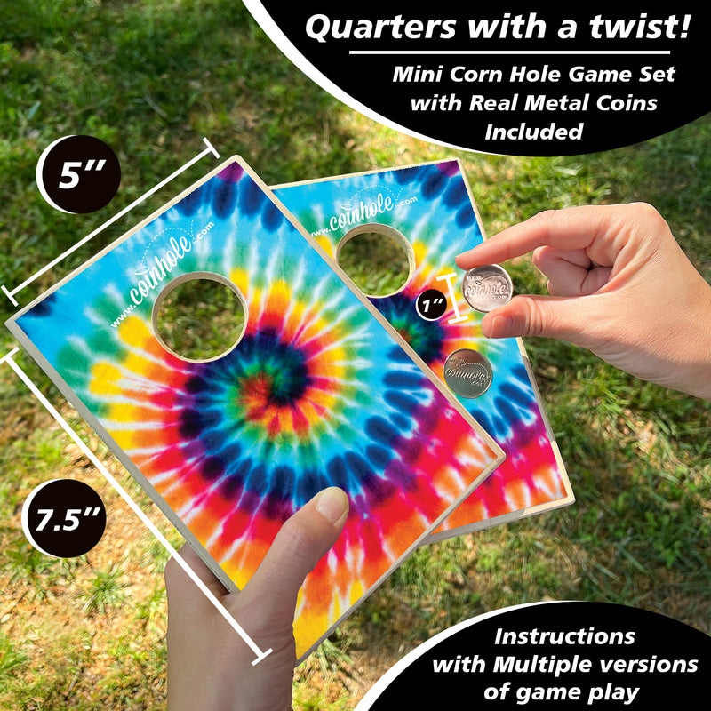 Tie-Dye Coinhole® Tabletop Game Set