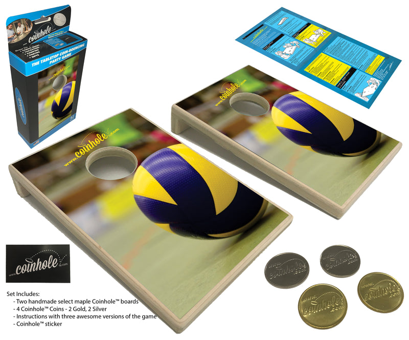 Volleyball Coinhole® Tabletop Game Set