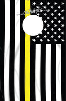 Yellow/Gold Thin Line Flag Coinhole® Tabletop Game Set