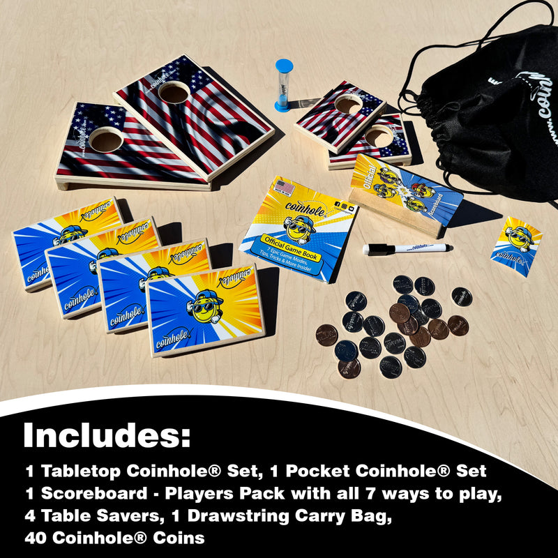 All-American Coinhole® Complete Holiday Bundle