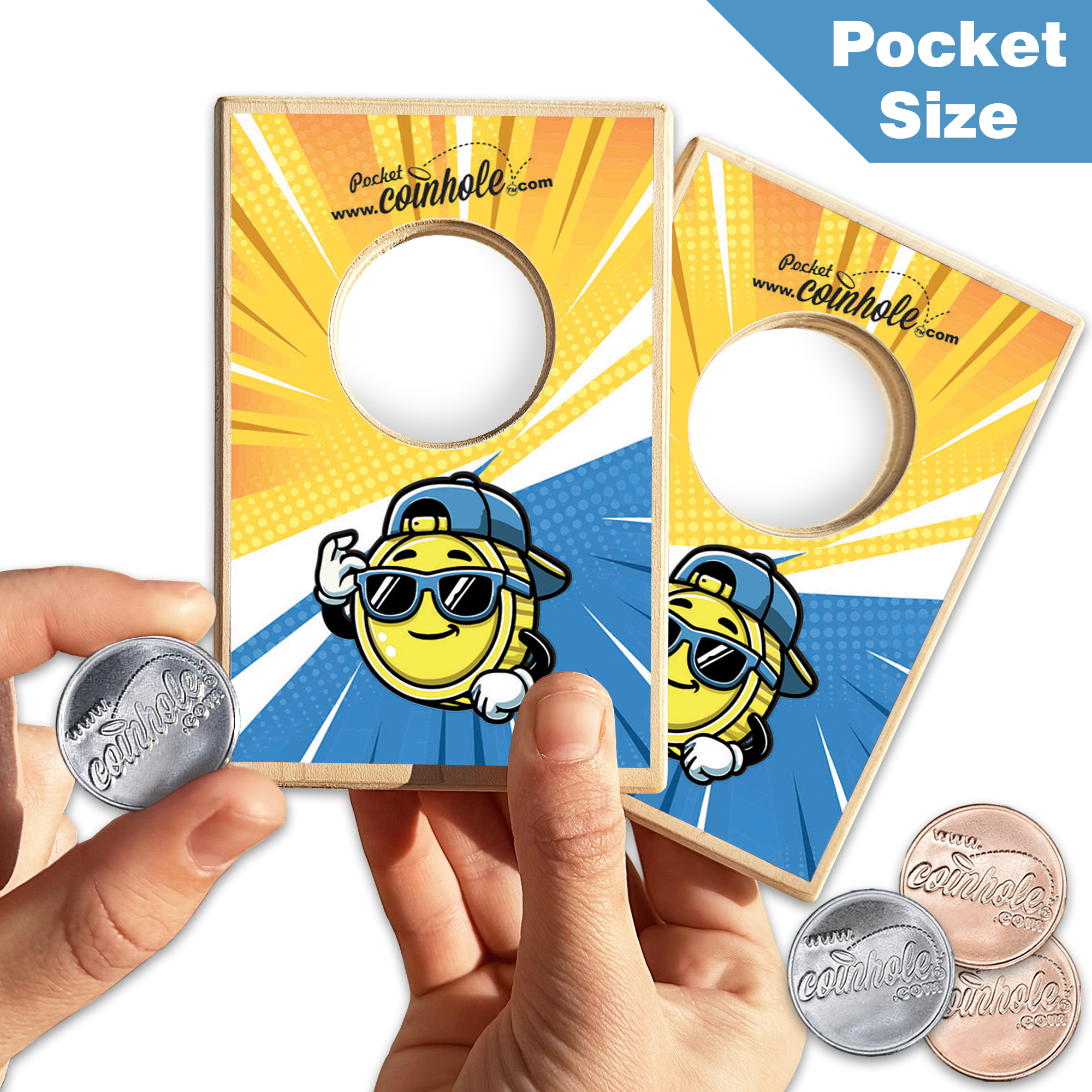 Carl the Coin Mascot Coinhole®