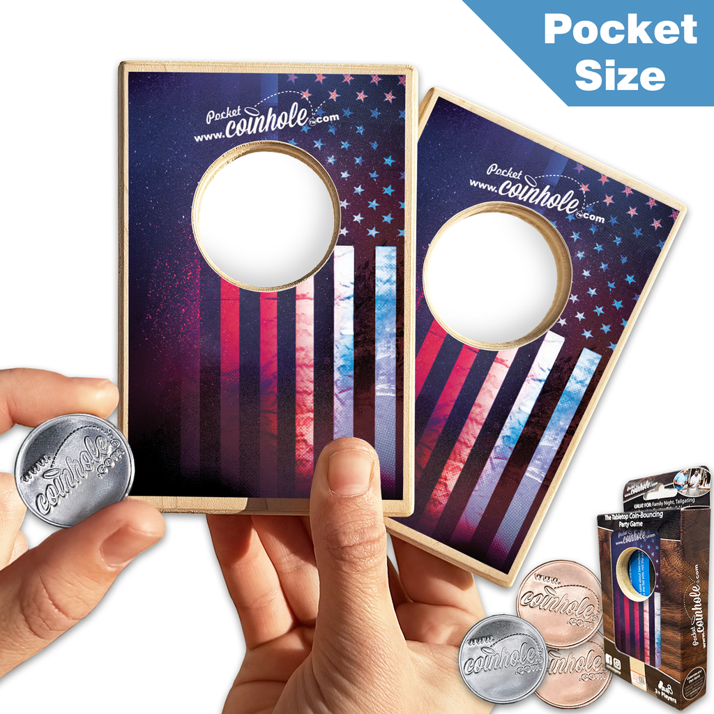 Textured American Flag Coinhole®