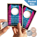 Blue and Pink Official POCKET Coinhole® (Closeout)