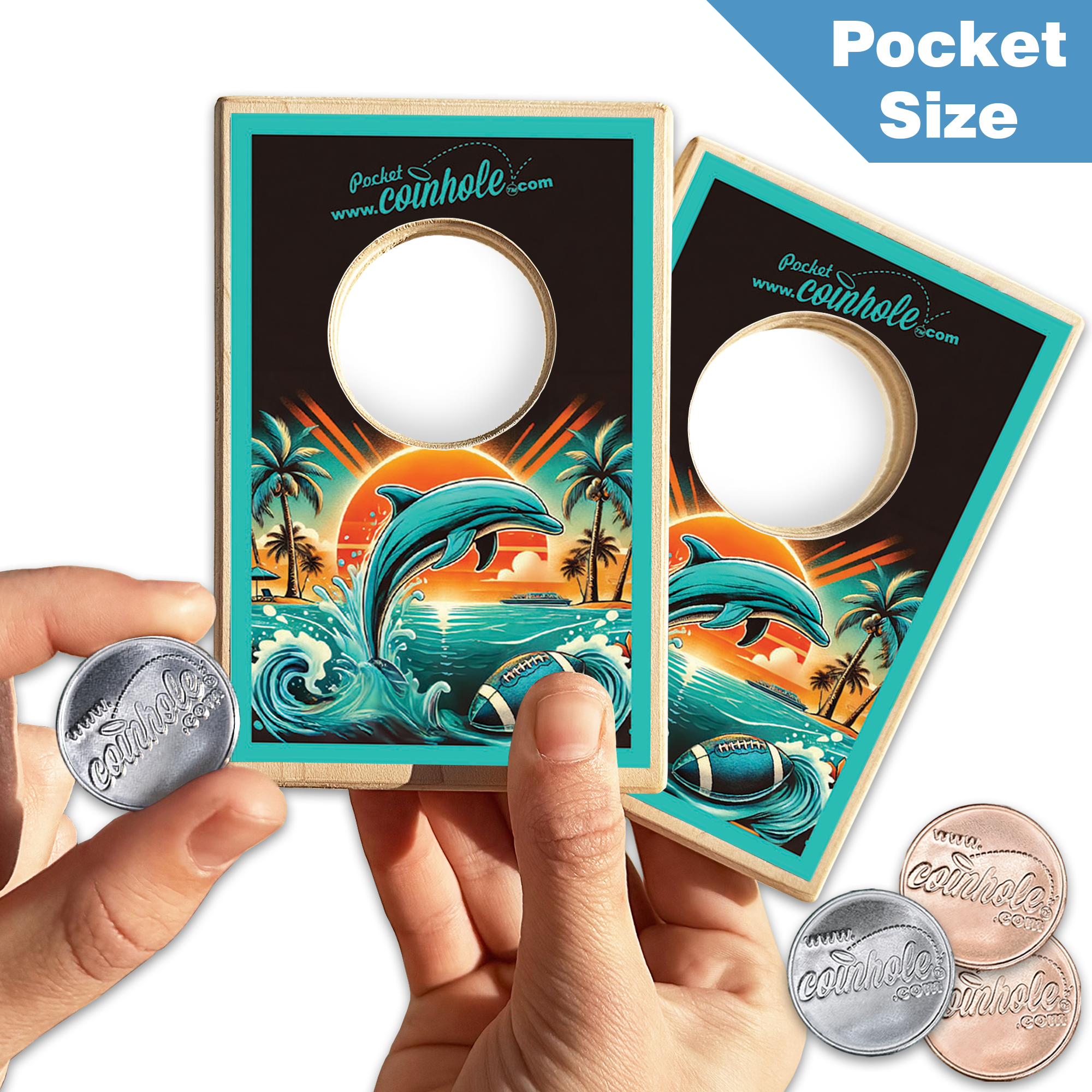 Dolphin Football Coinhole®