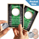 Green and Black Official POCKET Coinhole® (Closeout)