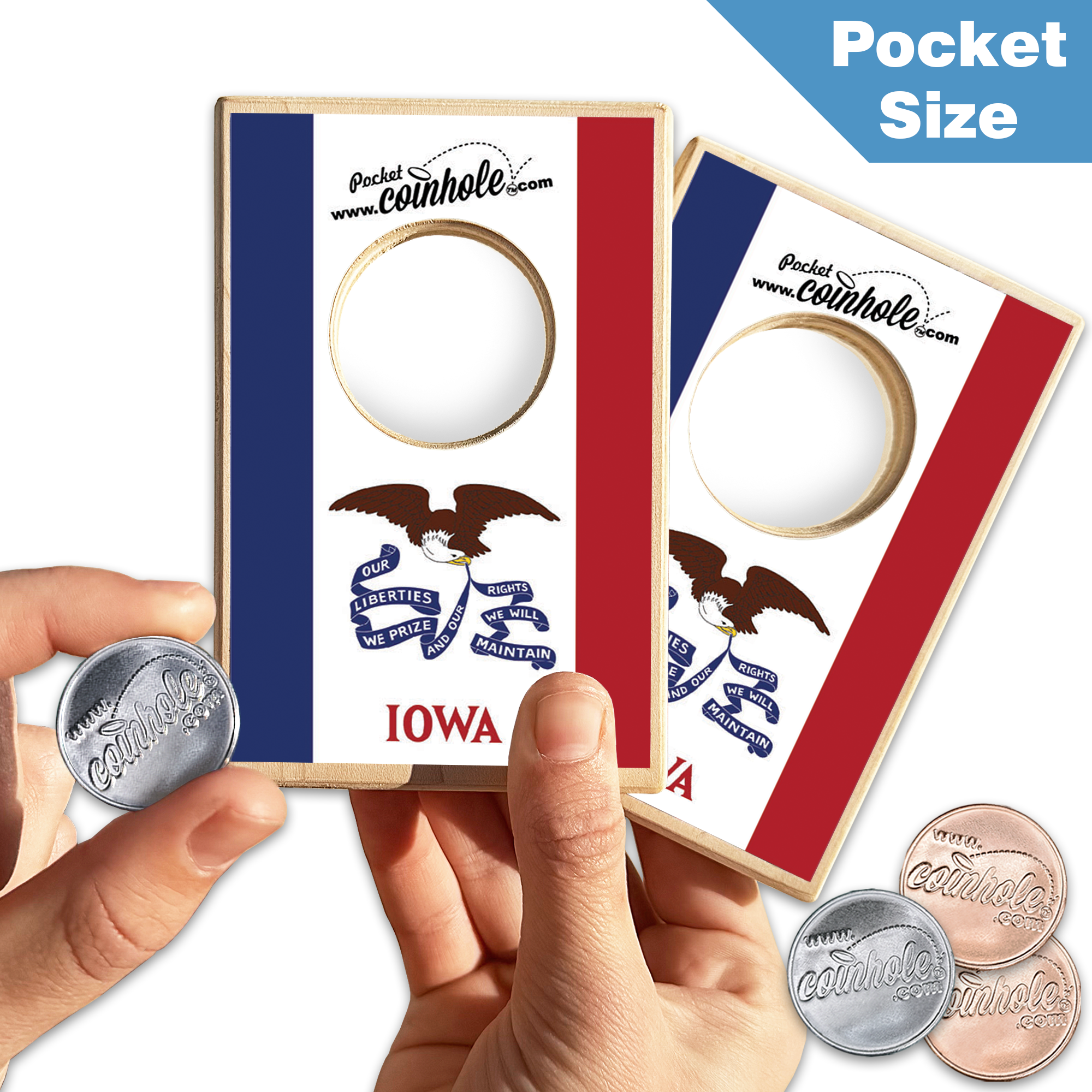 Iowa State Flag Coinhole®