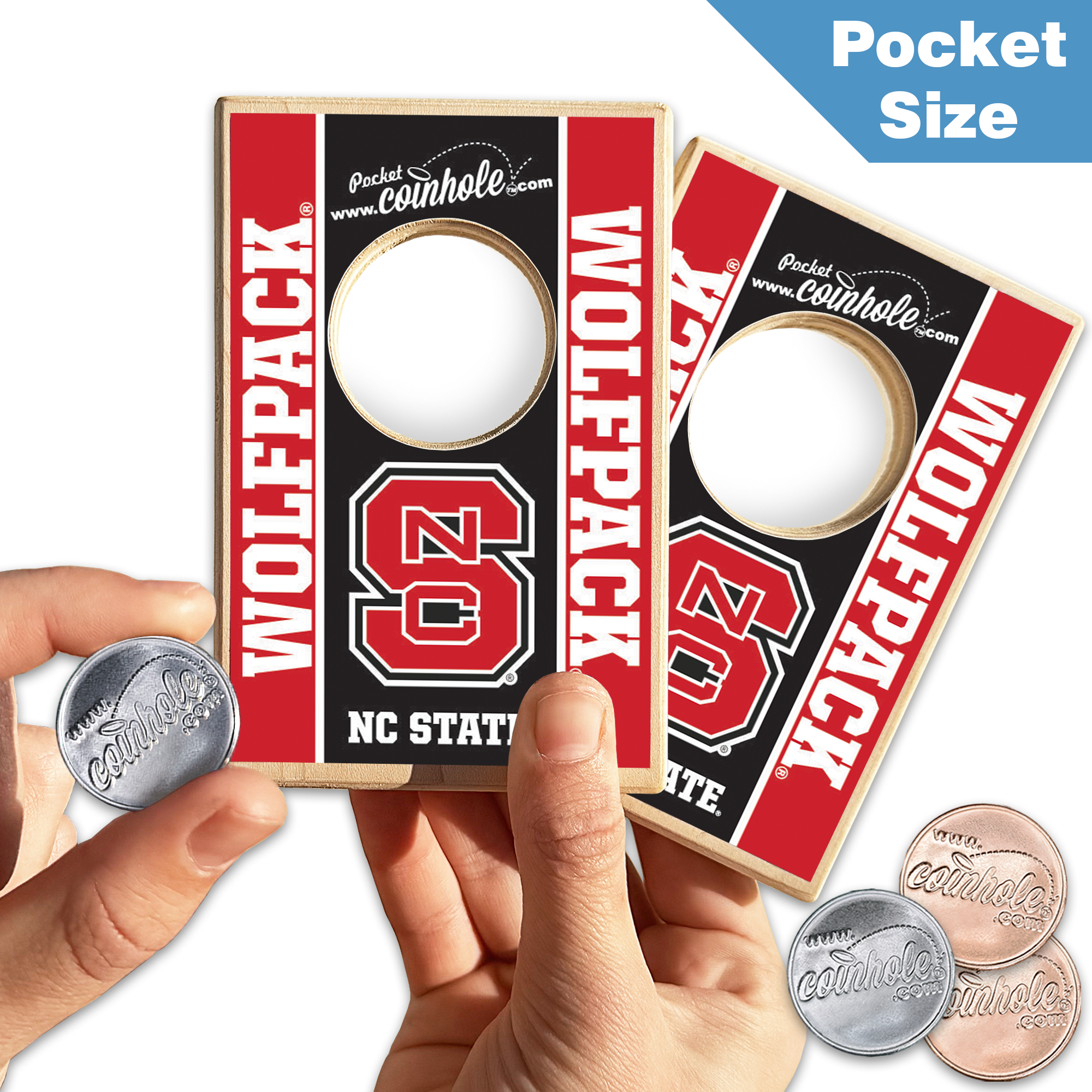 NC State S Black Coinhole®