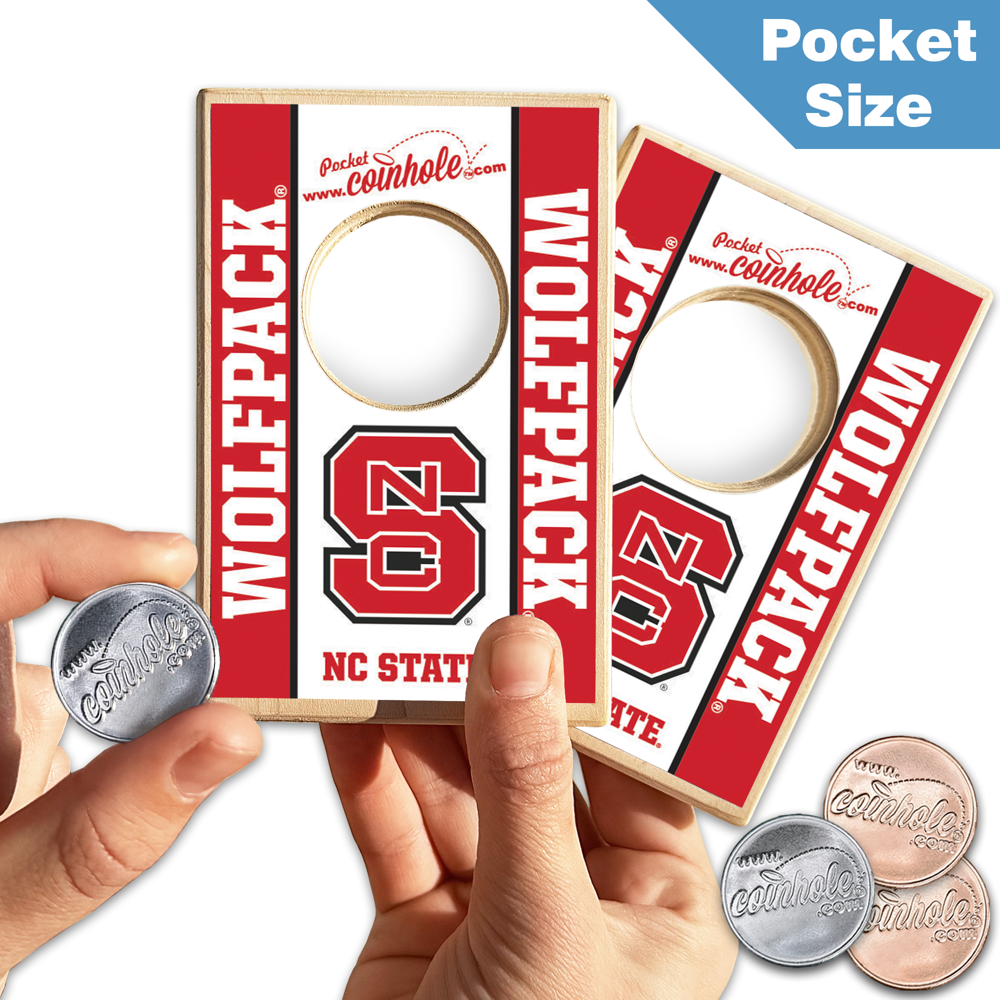 NC State S White Coinhole®