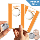 Orange and White Stripe Coinhole®