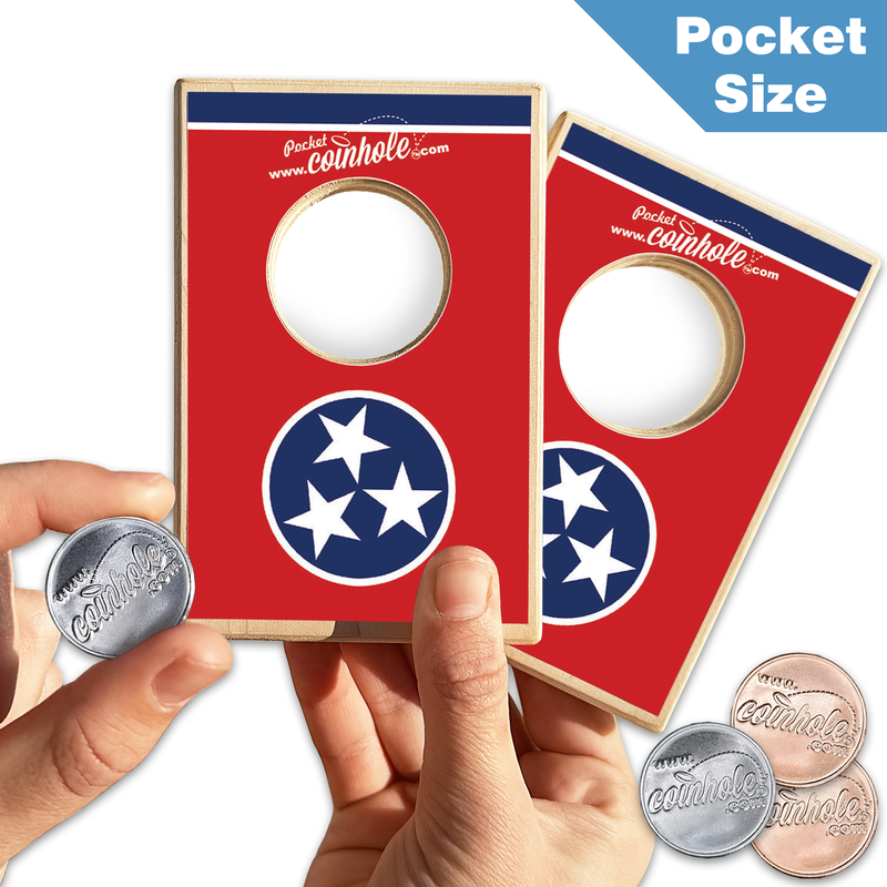 Tennessee State Flag POCKET Coinhole®