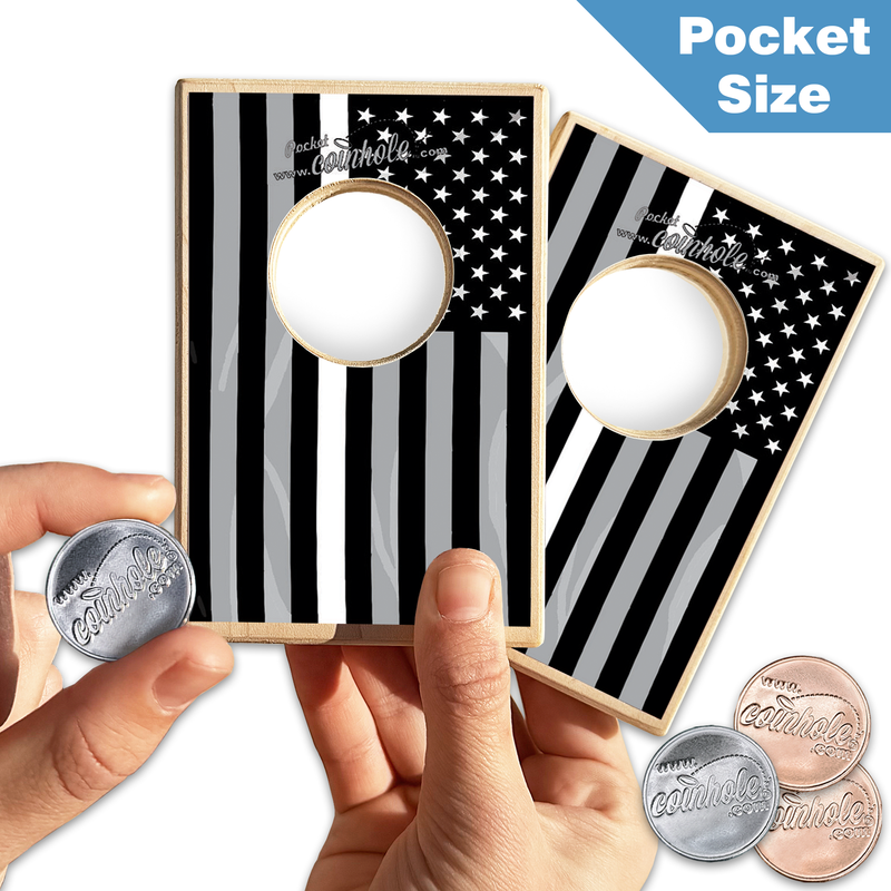 Thin White Line POCKET Coinhole®