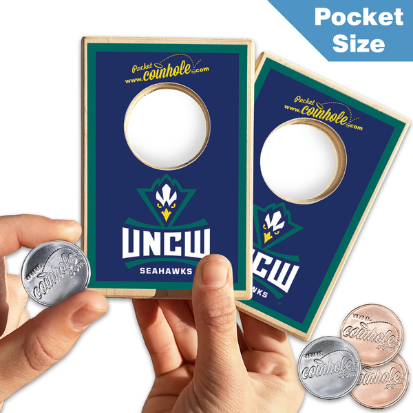 University of North Carolina Wilmington Blue POCKET Coinhole®