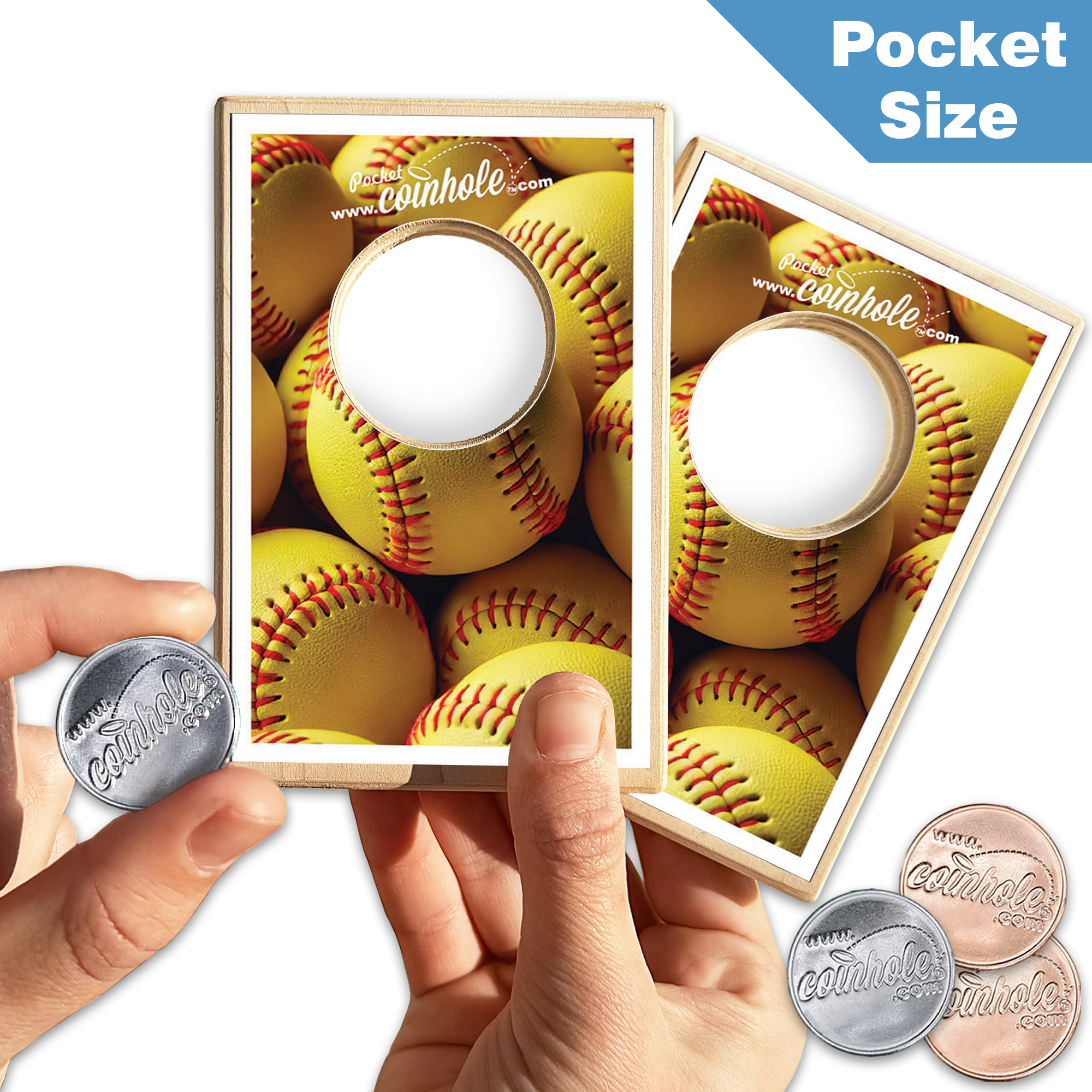Yellow Softball Balls Coinhole®