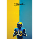 Blue & Yellow Football Player Coinhole®