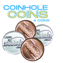 Red and Blue Official Coinhole® Tabletop Game Set (Closeout)