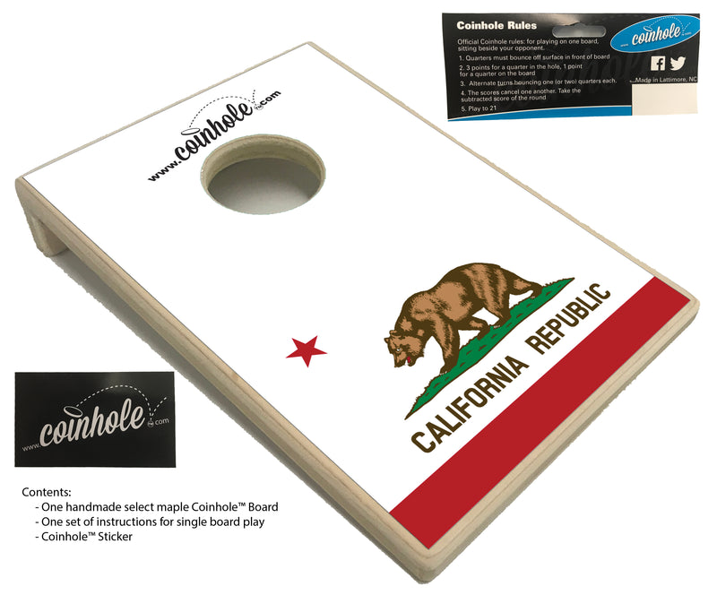 California State Flag Coinhole™ Board