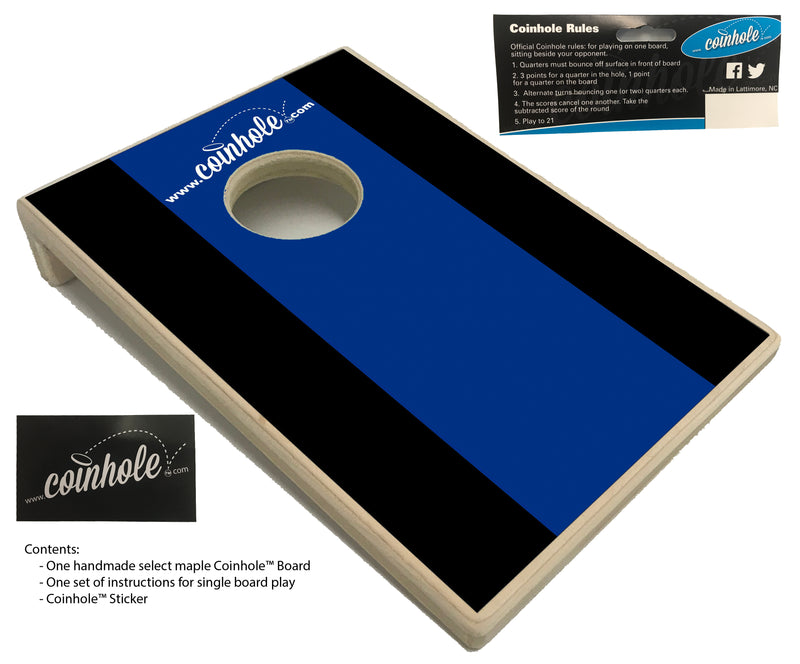 Dark Blue and Black Coinhole™ Board
