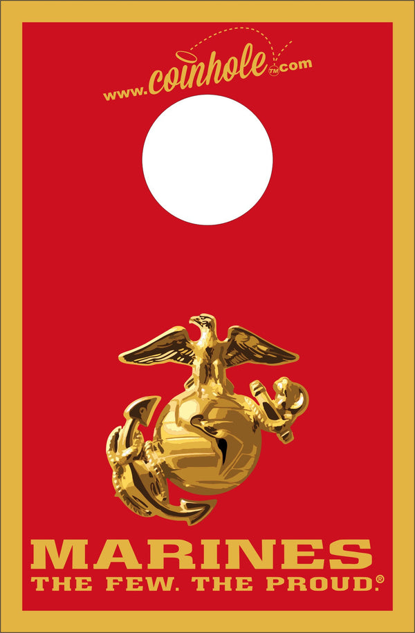 Marines Red and Gold Coinhole™ Board