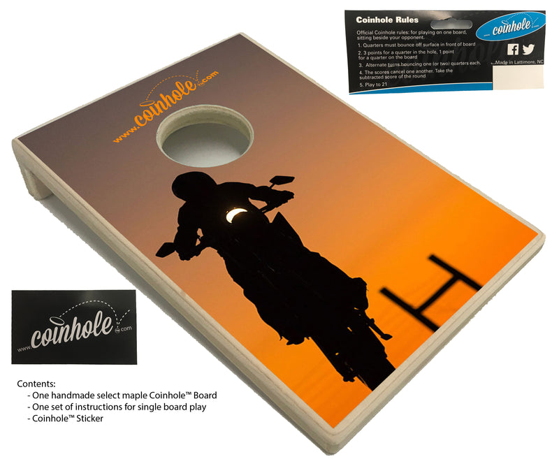 Motorcycle Coinhole™ Board