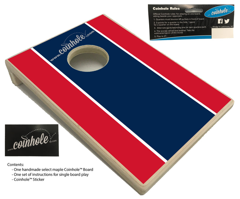 Blue and Red Football Party Coinhole™ Board