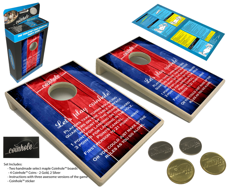Red and Blue Official Coinhole™ Game Set