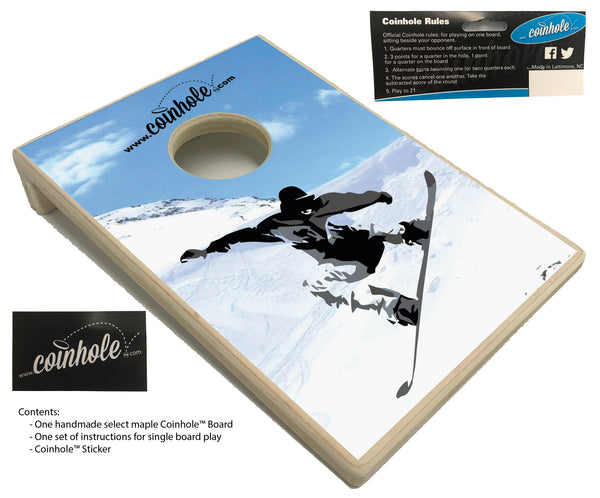 Snowboard Coinhole™ Board