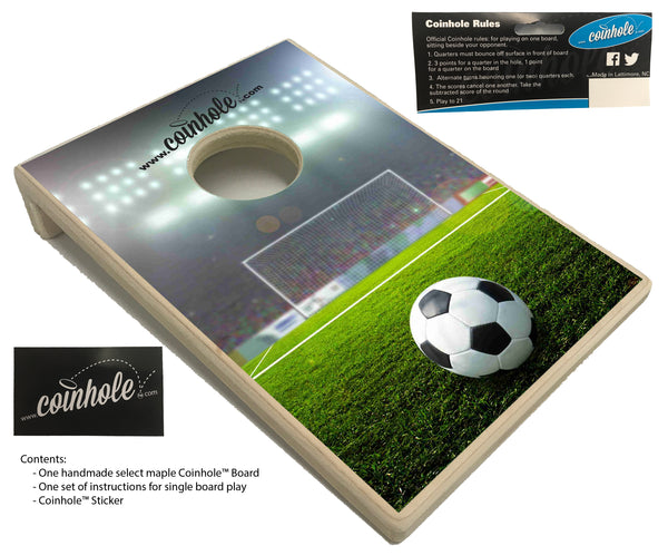 Soccer Ball Coinhole™ Board