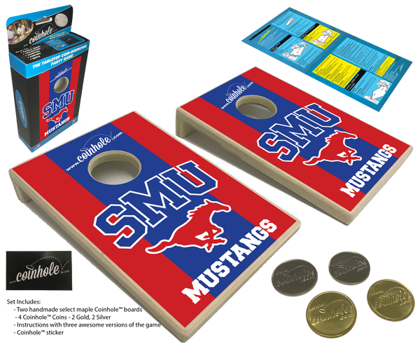 Southern Methodist University Coinhole® Tabletop Game Set