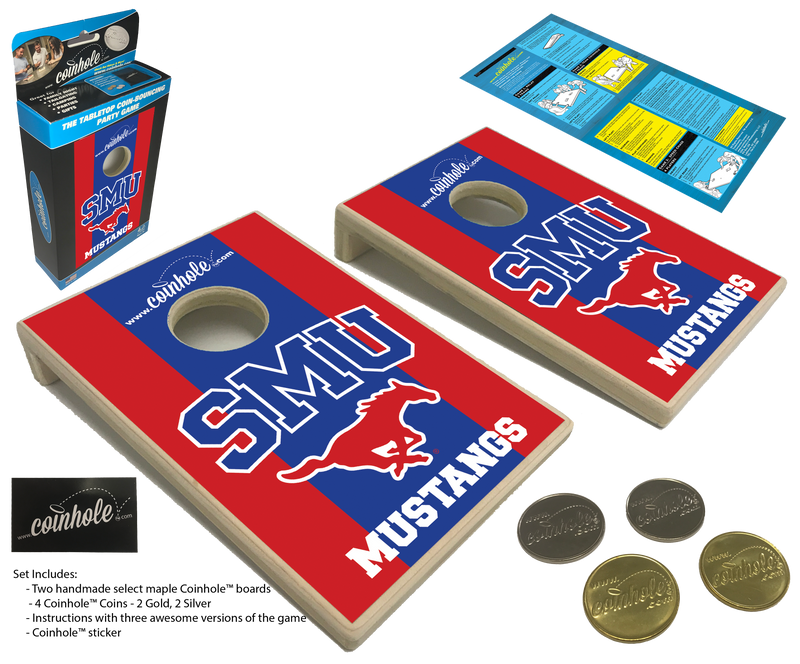 Southern Methodist University Coinhole® Tabletop Game Set