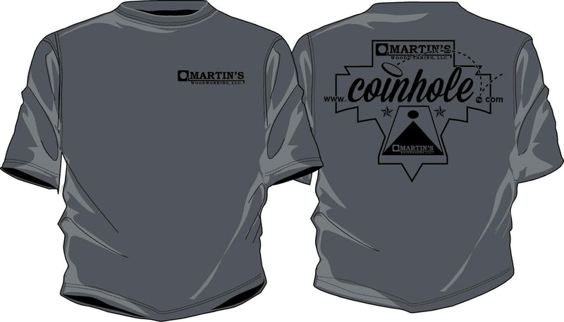 coinhole grey t shirt